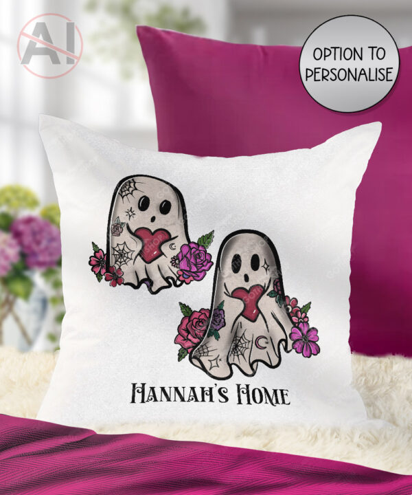 20445 ghostie hearts gothic spooky cushion 1