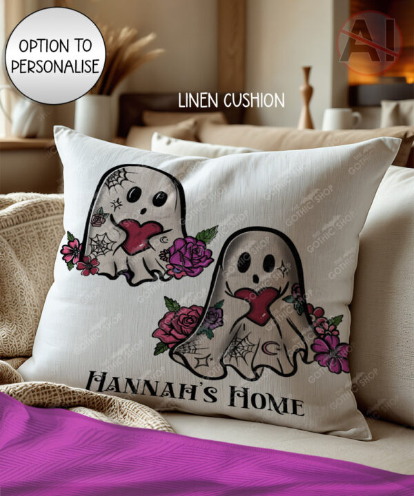 20445 ghostie hearts gothic spooky cushion 2