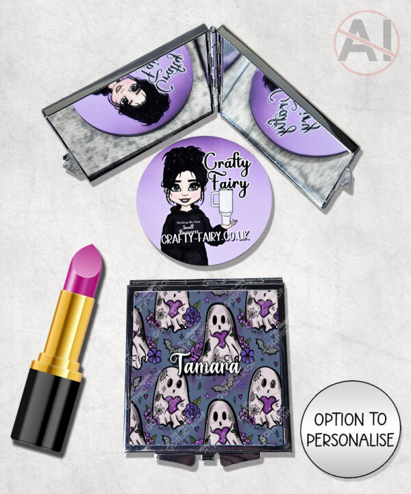 20446 ghostie hearts gothic spooky mirror 1
