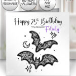 20449 black lace bats gothic card 1