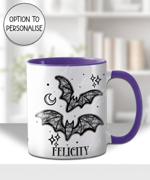 20450 black lace bats gothic mug 1