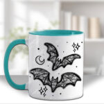 20450 black lace bats gothic mug 3