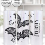20451 black lace bats gothic tumbler 2