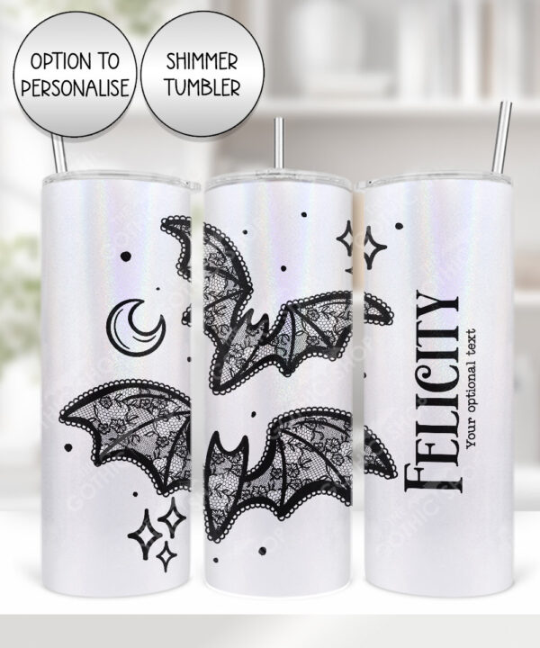 20451 black lace bats gothic tumbler 2