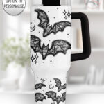 20453 black lace bats gothic 40oz tumbler 1