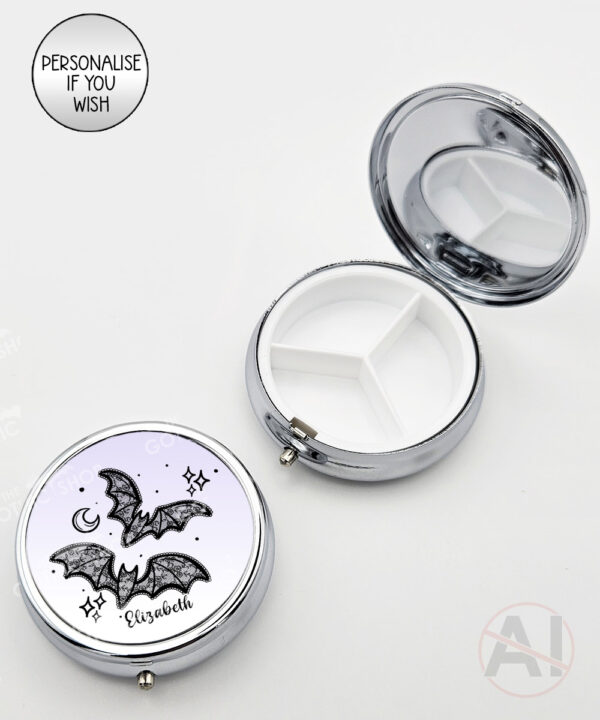 20460 black lace bats pill box 1