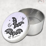 20462 black lace bats gothic tin 4