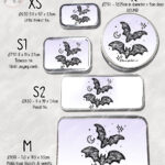 20462 black lace bats gothic tin 5
