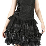 gothic lolita black mini skirt by sinister