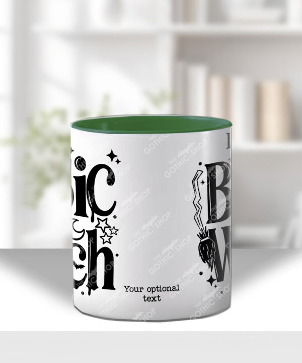 basic witch gothic mug and/or coaster optional to personalise