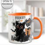 20465 halloween black cat gothic mug 1
