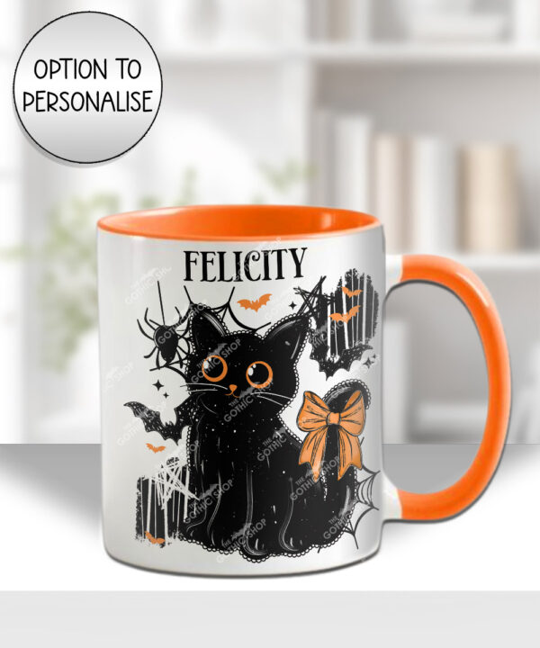 20465 halloween black cat gothic mug 1
