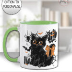 20465 halloween black cat gothic mug 2