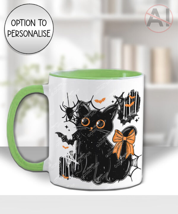 20465 halloween black cat gothic mug 2