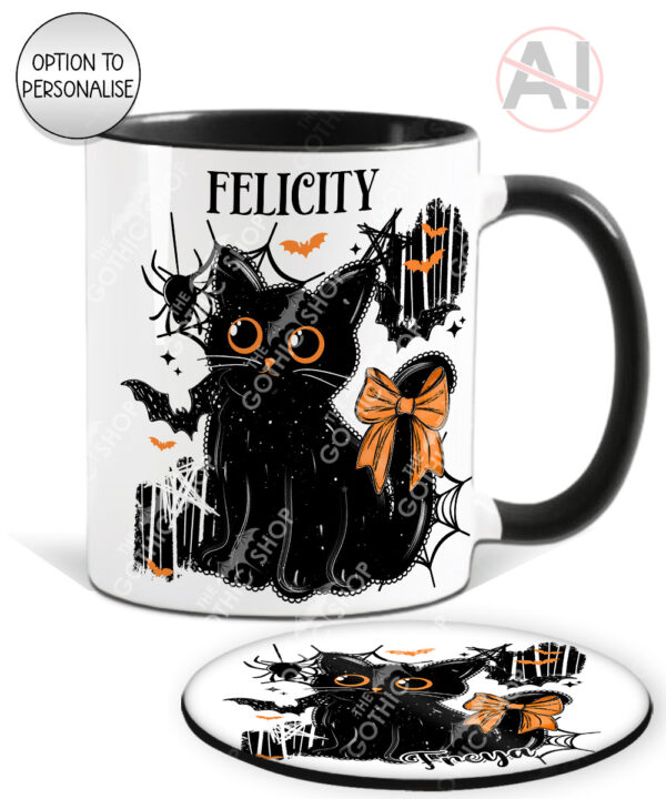 20465 halloween black cat gothic mug 3