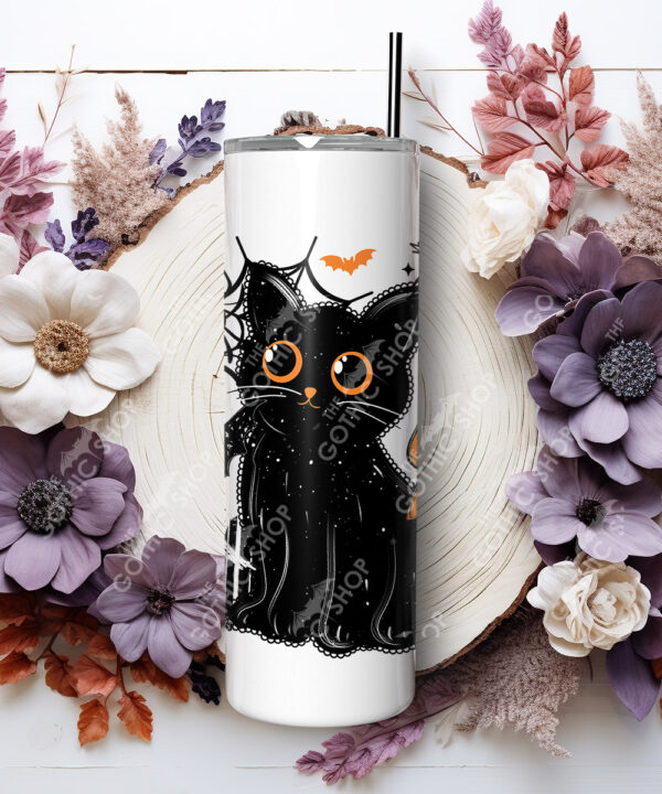 20466 halloween black cat gothic tumbler 3