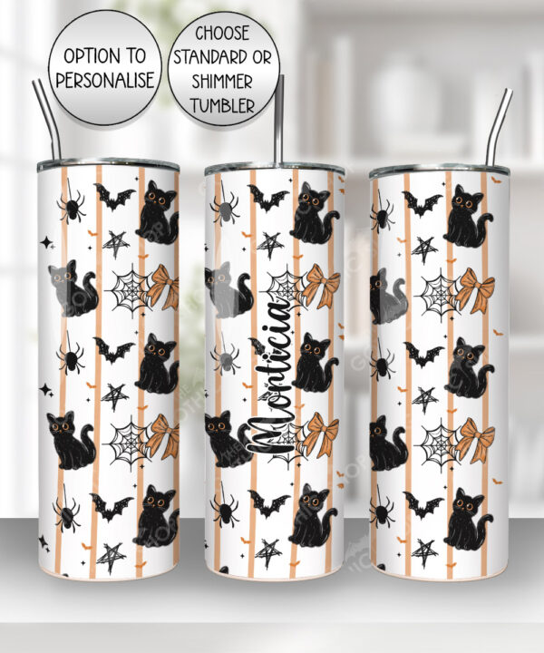 20466 halloween black cat gothic tumbler 4