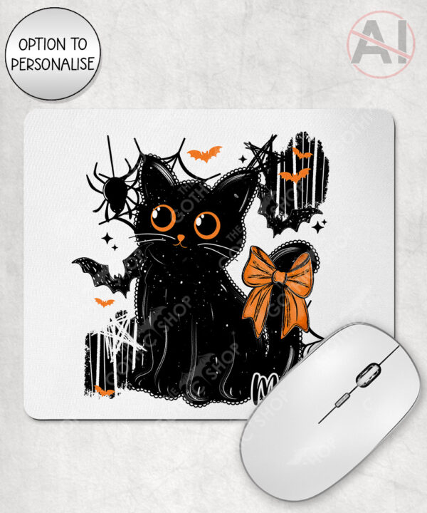 20470 halloween black cat gothic mousemat 1