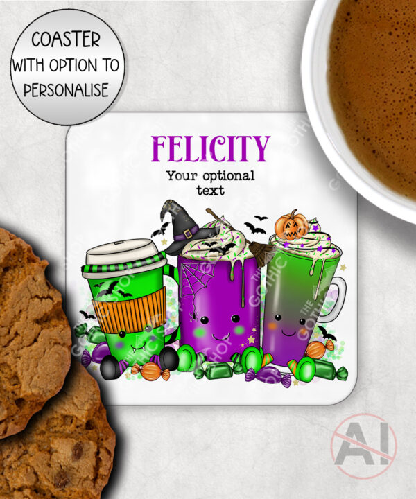 20475 halloween drinks gothic halloween coaster