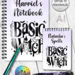 20483 basic witch gothic notebook 3