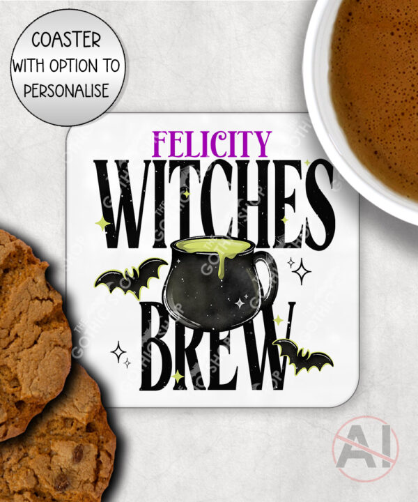 basic witch gothic mug and/or coaster optional to personalise (copy)