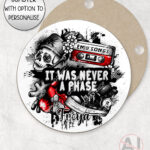 20496 emo never a phase personalised coaster 1