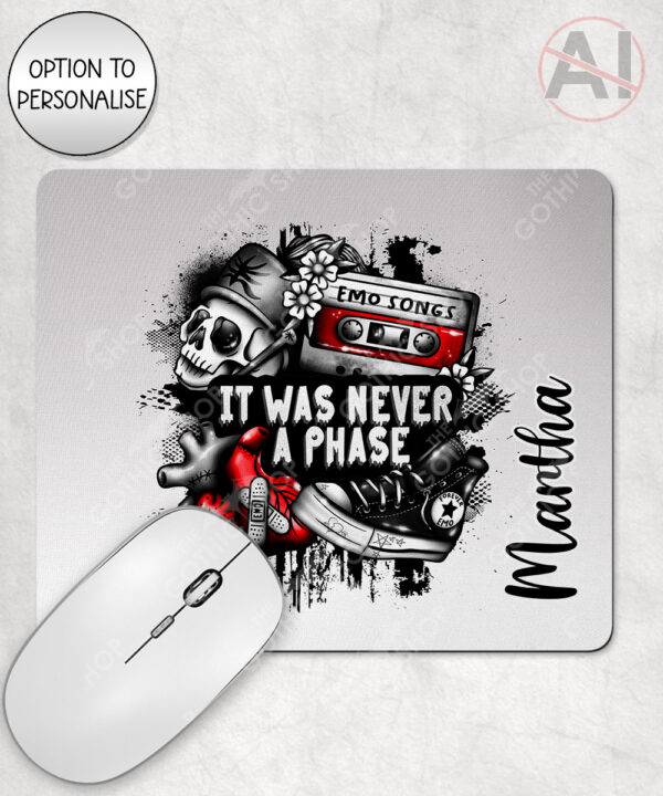 20503 emo never a phase personalised mousemat 1