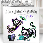 20508 skellie cats gothic birthday card