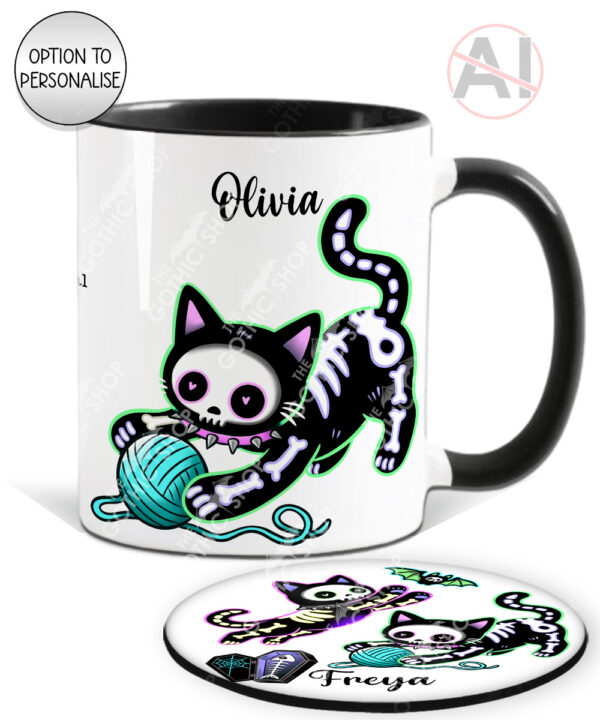 20509 skellie cats gothic halloween mug 2