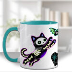 20509 skellie cats gothic halloween mug 3.4
