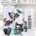 20510 skellie cats gothic halloween tumbler 1