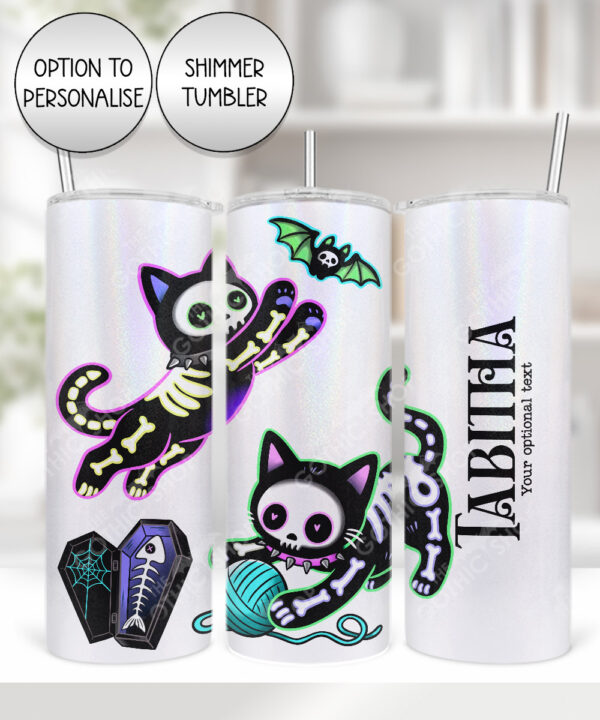 20510 skellie cats gothic halloween tumbler 1