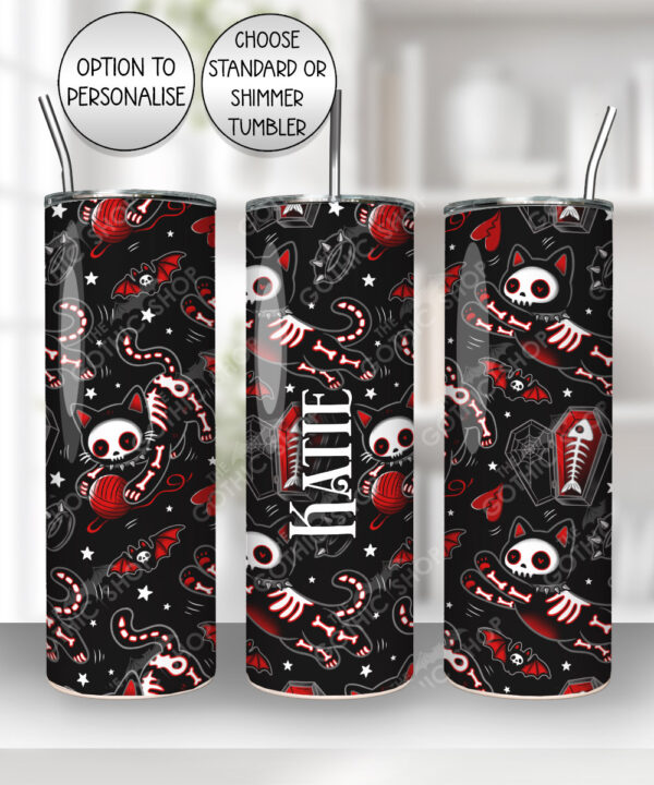 20510 skellie cats gothic halloween tumbler 4
