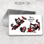20513 skellie cats gothic halloween storage tin 1