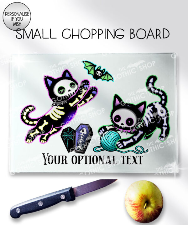 20514 skellie cats gothic halloween chopping board 3