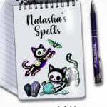 20515 skellie cats gothic halloween notebook 4