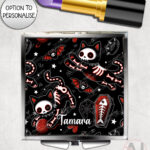 20518 skellie cats gothic halloween mirror 1