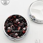 20519 skellie cats gothic halloween pill box 2