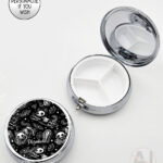 20519 skellie cats gothic halloween pill box 3