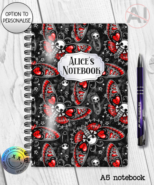 20528 death moth gothic notebook a5 2