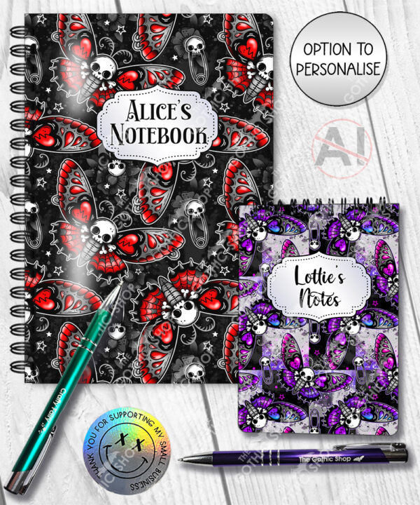 20528 death moth gothic notebook a5 4