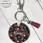 20533 death moth gothic keyring 2