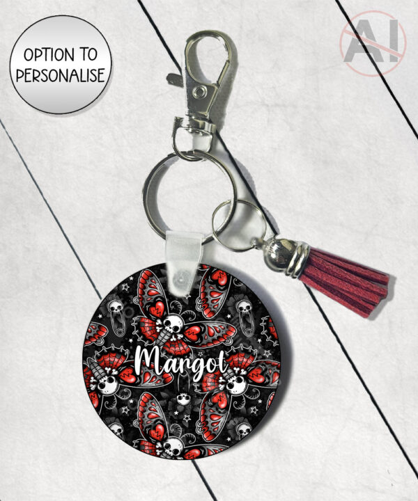 20533 death moth gothic keyring 2
