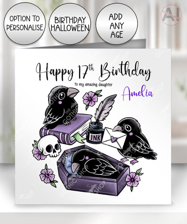 20534 nevermore raven gothic card 1