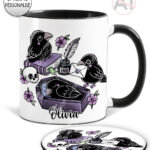 20535 nevermore raven gothic mug coaster