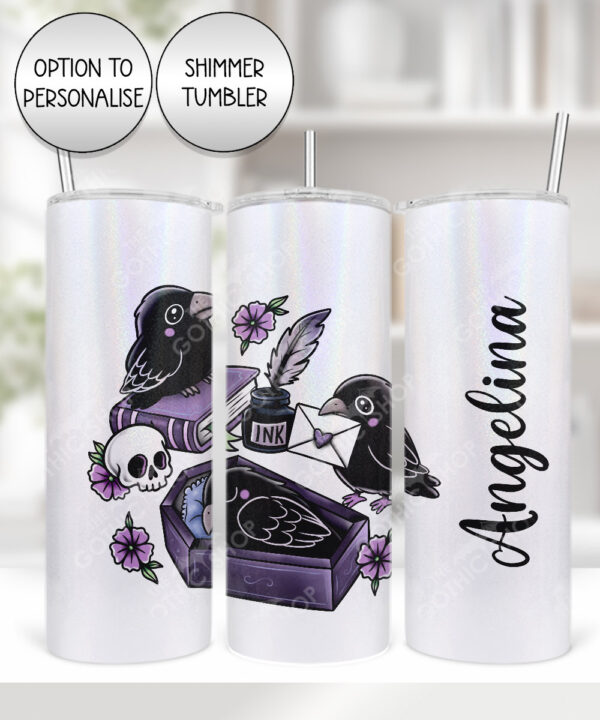 20536 nevermore raven gothic tumbler 2