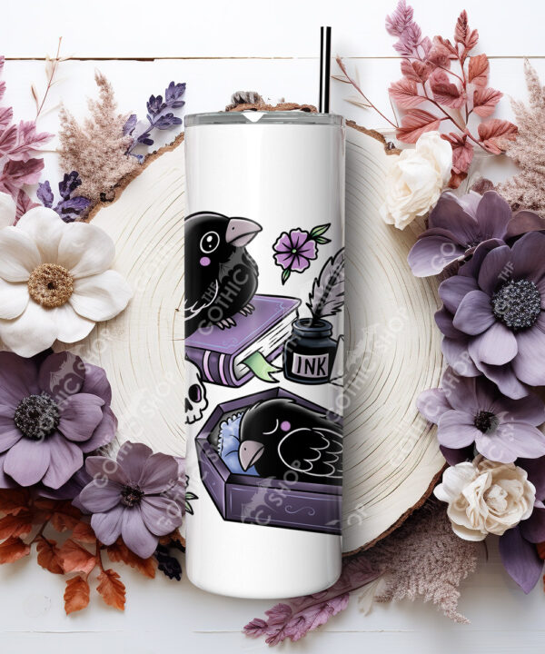 20536 nevermore raven gothic tumbler 3