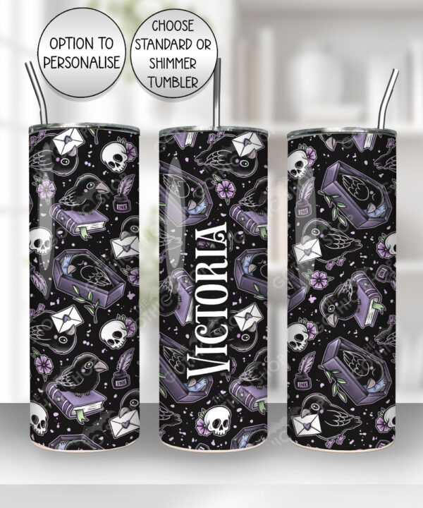 20536 nevermore raven gothic tumbler 5