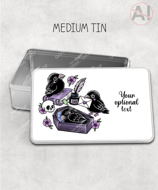 20539 nevermore raven gothic tin 1