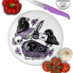 20540 nevermore raven gothic chopping board 2
